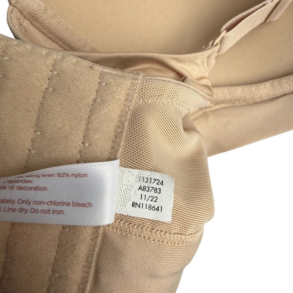 NWT Cacique 38H T-Shirt Bra Full Coverage Comfort Everyday Nude Seamless - Picture 9 of 9